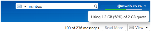 Webmail Quota