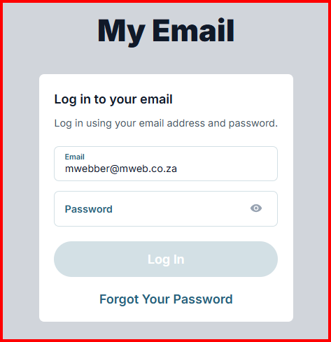 Mweb Webmail login