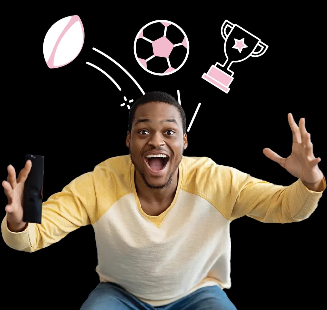 Guuy crazy about sports